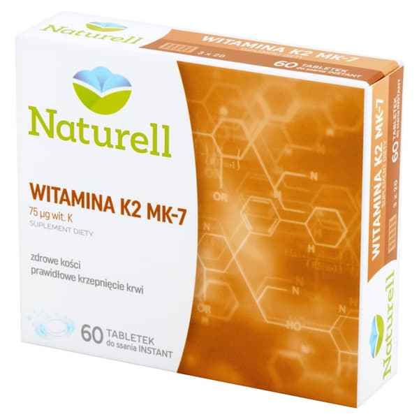 Naturell Vitamin K2 MK-7 60 sugetabletter