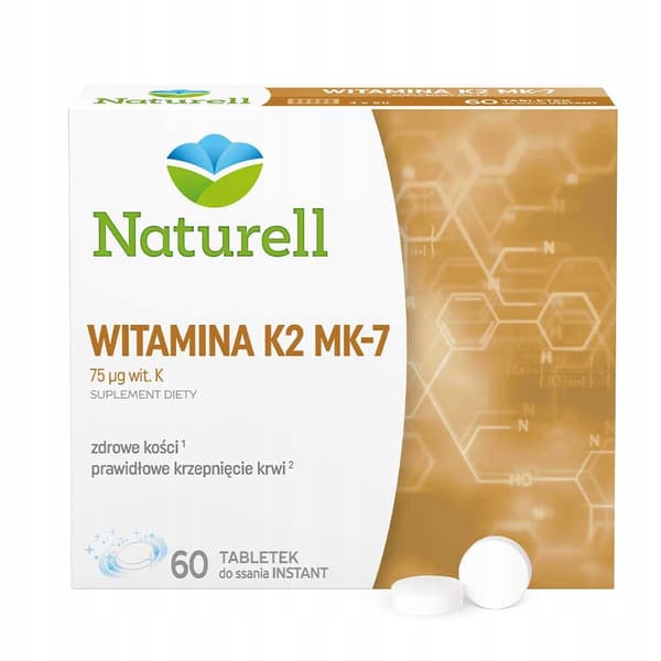 Naturell Vitamin K2 MK-7 60 sugetabletter