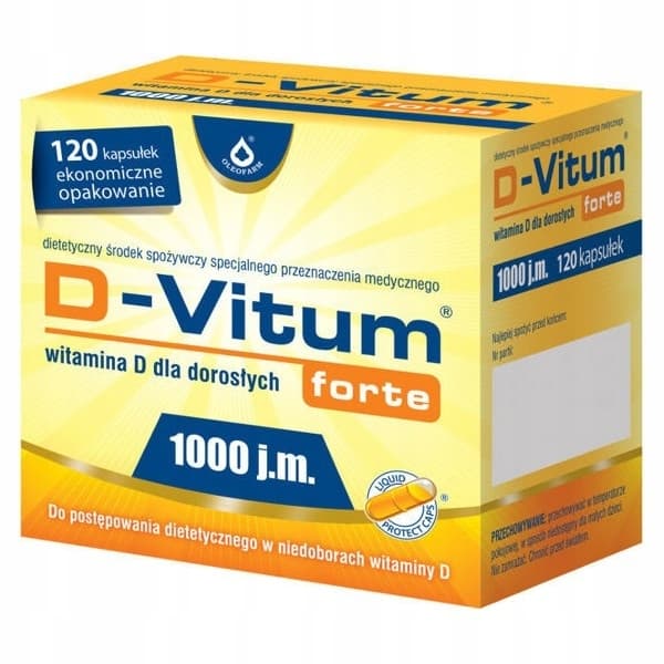 D-Vitum Forte 1000 IE 120 kapslar