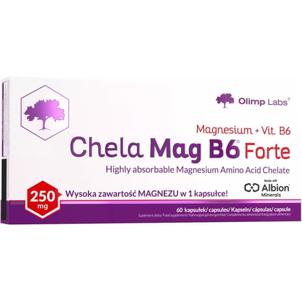 OLIMP CHELA-MAG B6 FORTE 60 caps MEGA MAGNESIUMKELAATTI