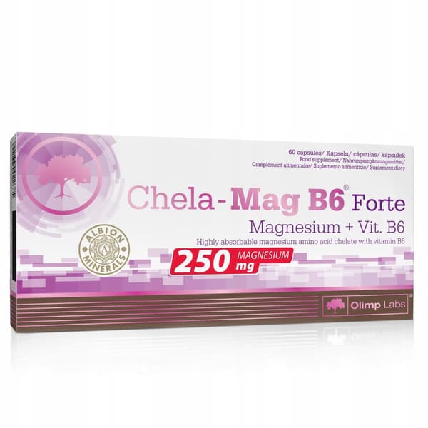 OLIMP CHELA-MAG B6 FORTE 60 caps MEGA MAGNESIUMKELAATTI