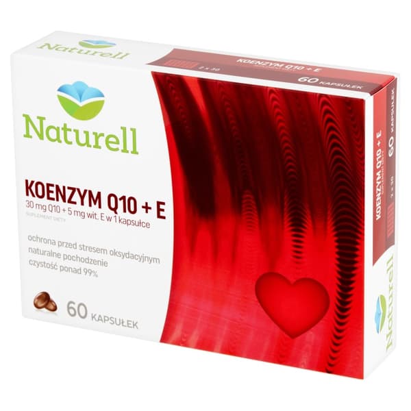 Naturell Coenzyme Q10 + E 60 kapslar