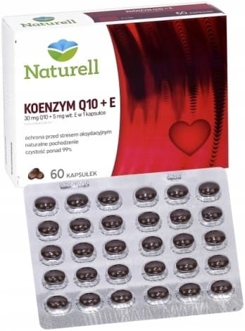 Naturell Coenzyme Q10 + E 60 kapslar
