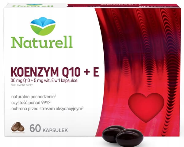 Naturell Coenzyme Q10 + E 60 kapslar