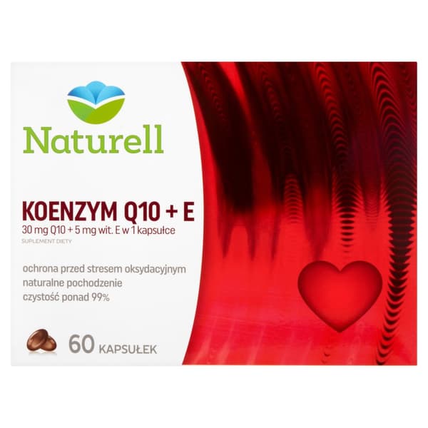 Naturell Coenzyme Q10 + E 60 kapslar