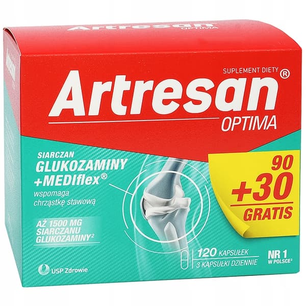 Artresan Optima 120 kapslar Leder Glukosamin