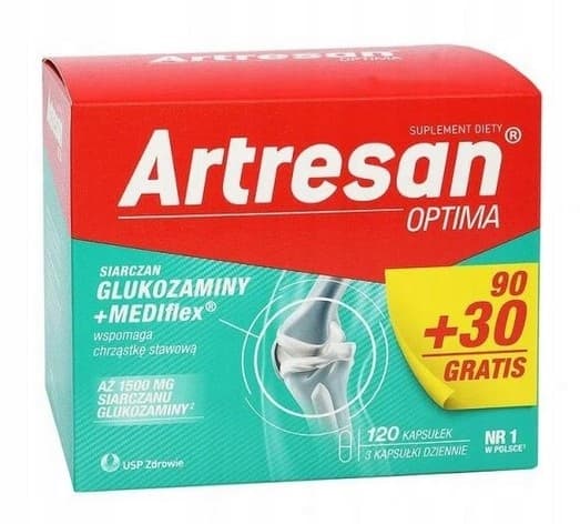 Artresan Optima 120 kapslar Leder Glukosamin