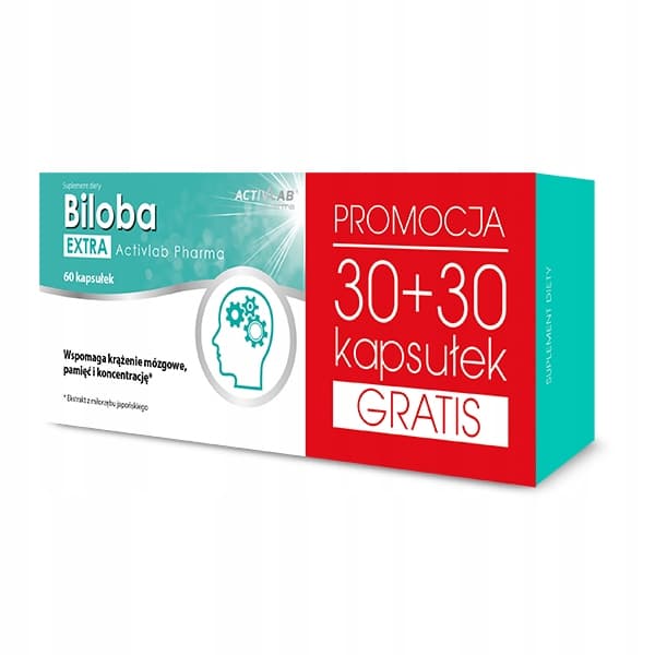 Activlab Biloba Extra 60 tabletter. Minneskoncentration