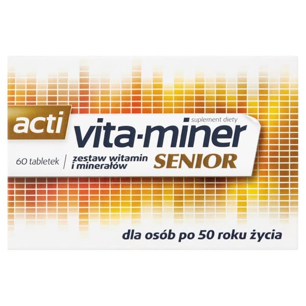 VITA-MINER SENIOR 60 tabletter VITAMINER