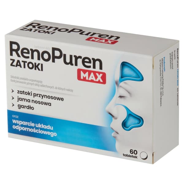 Renopuren Sinuses Max 60 tabletter Immunitet