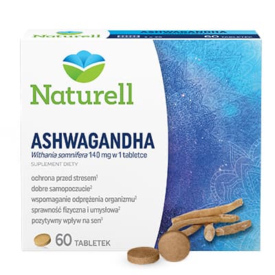 ASHWAGANDHA NATURELL för stress och ansträngning 60 tabletter