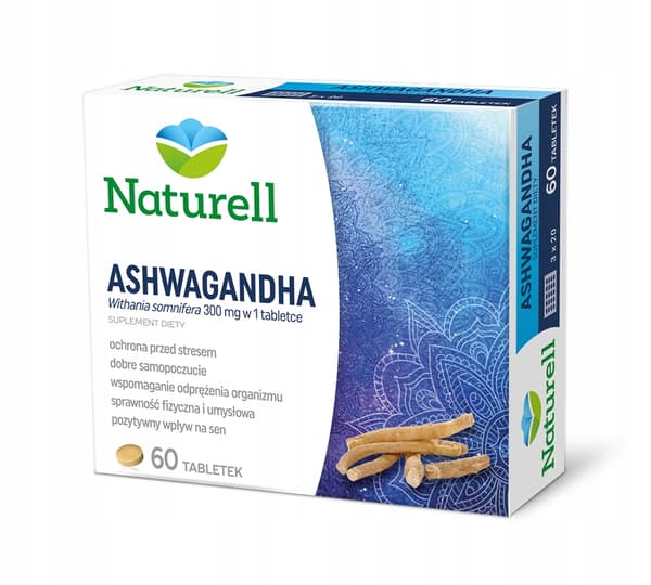 ASHWAGANDHA NATURELL för stress och ansträngning 60 tabletter