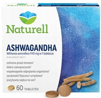 ASHWAGANDHA NATURELL för stress och ansträngning 60 tabletter