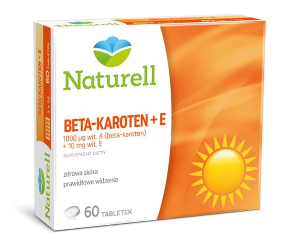 Naturell Betakaroten + E-vitaminer 60 tabletter