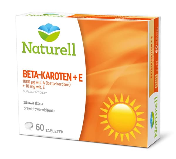 Naturell Betakaroten + E-vitaminer 60 tabletter