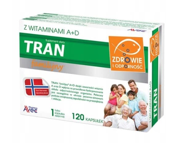 Familjefiskolja A + D 500 mg 120 kapslar