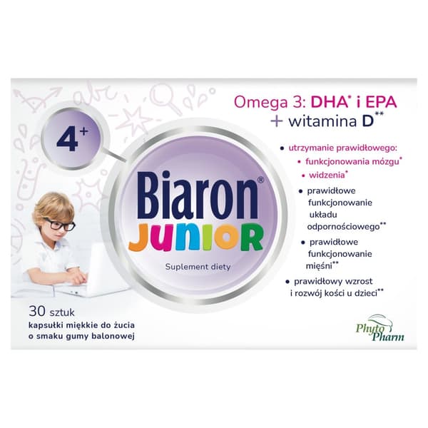 Bioaron Junior 30 tuggkapslar
