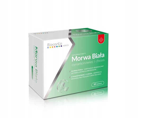 BIOCANTO Vitt mullbär, kanel och krom 60 tabletter
