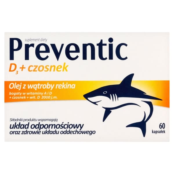 Preventic D3 60 kapslar IMMUNITET VITAMIN D3 VITLÖK