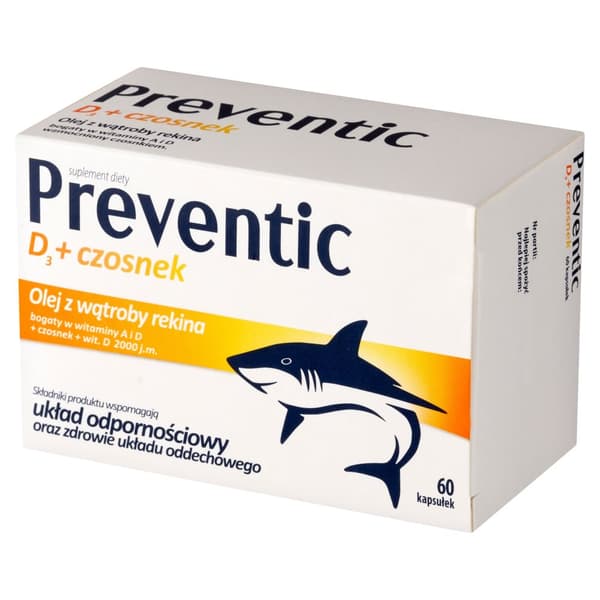 Preventic D3 60 kapslar IMMUNITET VITAMIN D3 VITLÖK