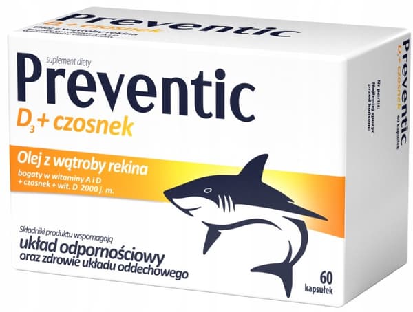 Preventic D3 60 kapslar IMMUNITET VITAMIN D3 VITLÖK