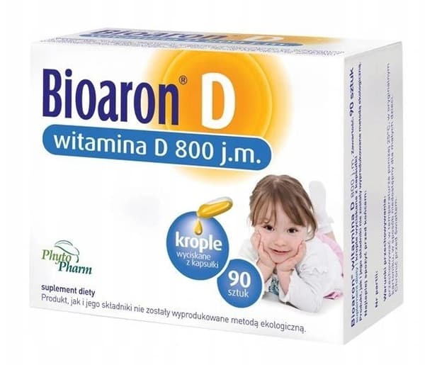 Bioaron D Vitamin D för spädbarn 800 IE 90 kapslar