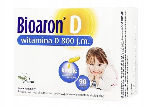 Bioaron D Vitamin D för spädbarn 800 IE 90 kapslar