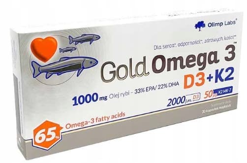 OLIMP GOLD OMEGA 3 D3 + K2 30 kapslar