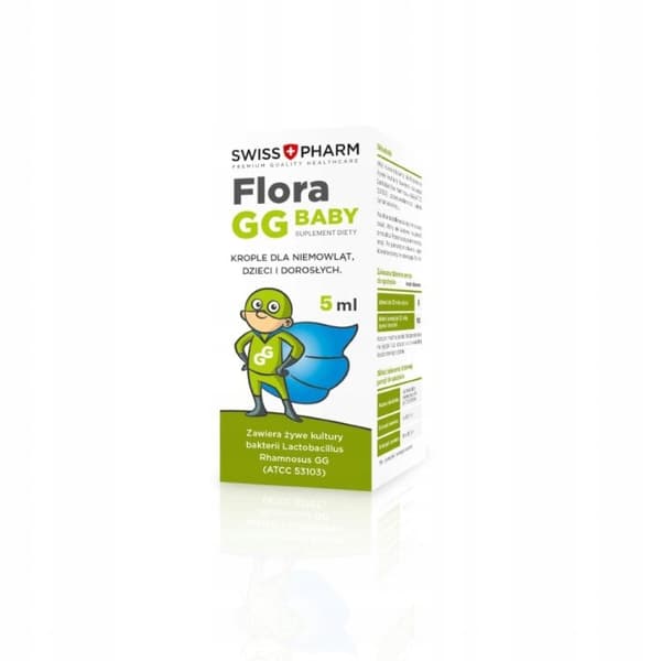 Flora GG Baby probiotika för barndroppar SwissPharm 5 ml