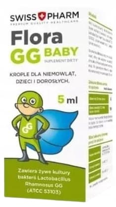 Flora GG Baby probiotika för barndroppar SwissPharm 5 ml