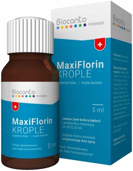 BIOCANTO Maxiflorin levande bakteriekulturer droppar från första levnadsdagen 5 ml
