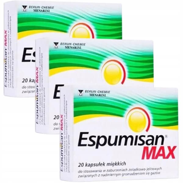 Espumisan Max 20 kapslar Uppblåsthet Gaser i tarmarna