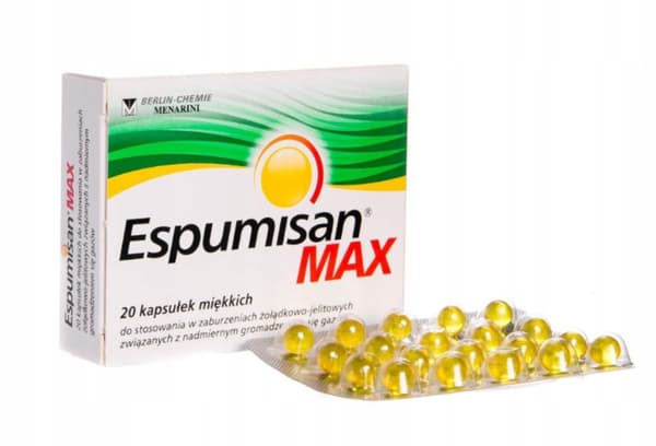 Espumisan Max 20 kapslar Uppblåsthet Gaser i tarmarna