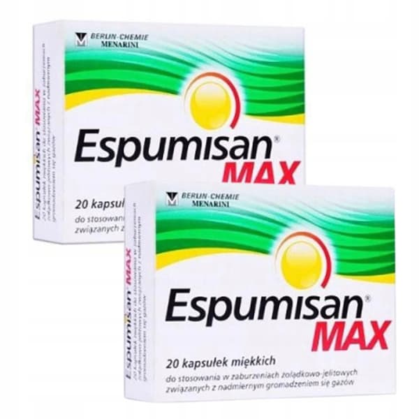 Espumisan Max 20 kapslar Uppblåsthet Gaser i tarmarna