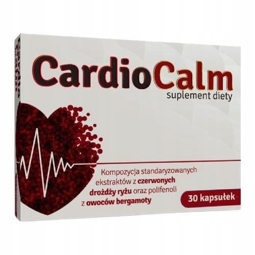 CARDIO CALM rött ris kolesterol bergamott Alg Pharma 30 kapslar