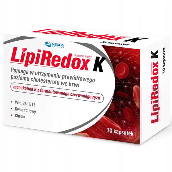 LIPIREDOX K PLUS kolesterol vitamin B 30 kapslar