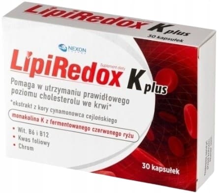 LIPIREDOX K PLUS kolesterol vitamin B 30 kapslar