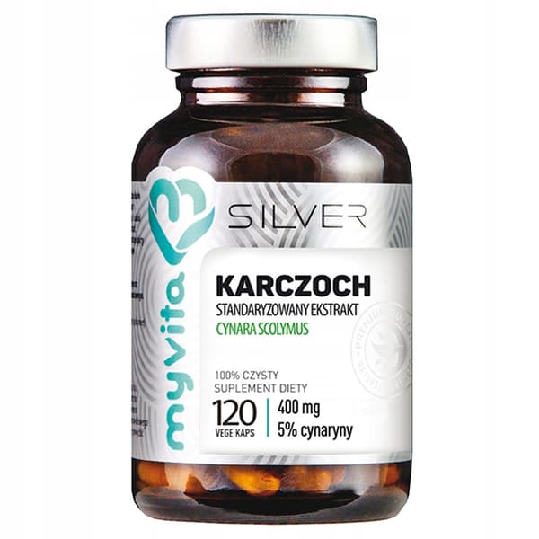 MyVita SILVER Kronärtskocka 400 mg 5 % cynarinklorosterol 120 kapslar