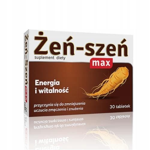 GINSENG MAX vitalitet energi stress Alg Pharma 30 tabletter