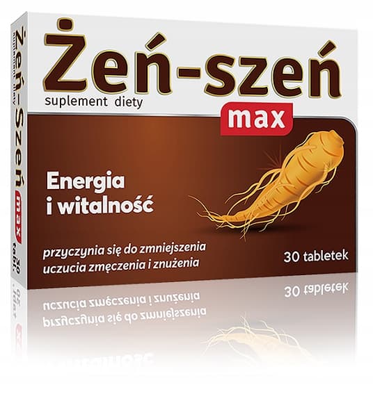 GINSENG MAX vitalitet energi stress Alg Pharma 30 tabletter