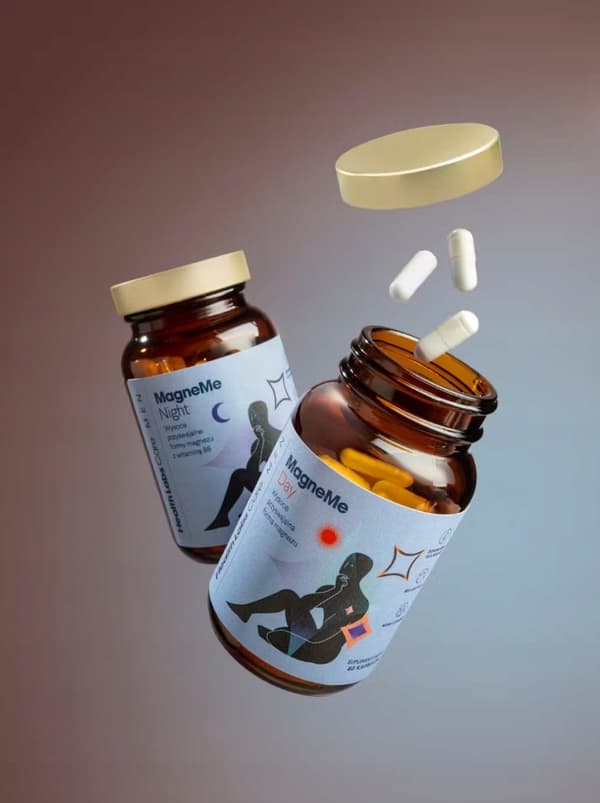 HÄLSOLAB MagneMe MEN magnesium vitamin B dag och natt för män 120 kapslar