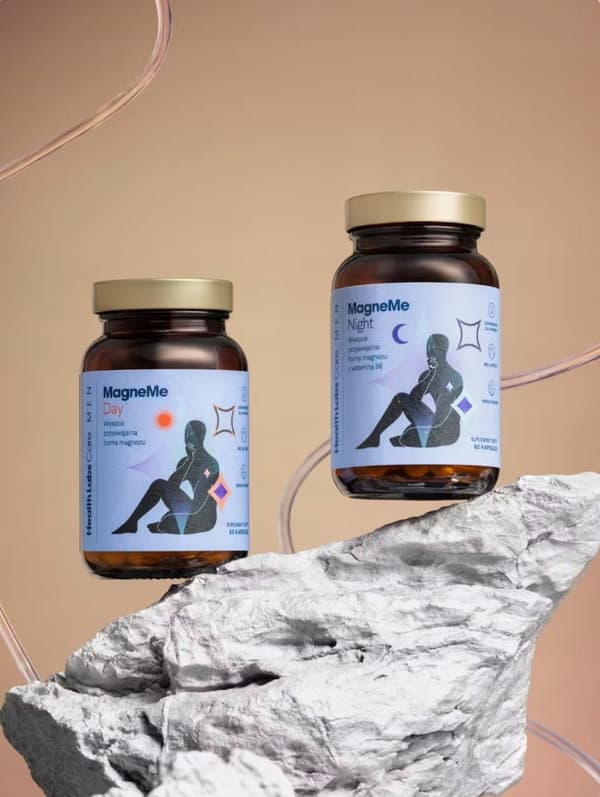 HÄLSOLAB MagneMe MEN magnesium vitamin B dag och natt för män 120 kapslar