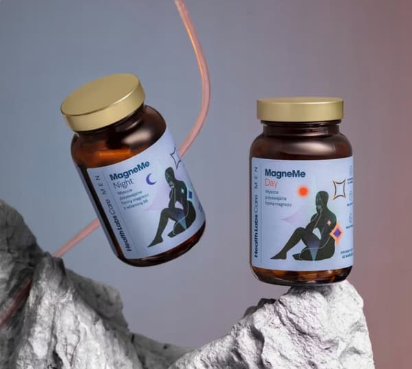 HÄLSOLAB MagneMe MEN magnesium vitamin B dag och natt för män 120 kapslar