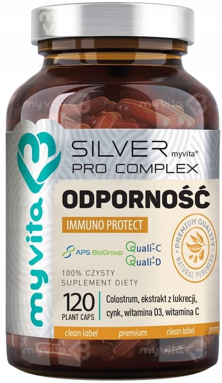 Silver Pro Complex Immunitet ZINK VITAMIN CD MyVita 120 kapslar