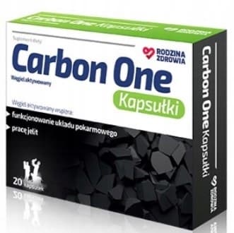 Carbon One Aktivt kol 150 mg Health Family 20 kapslar