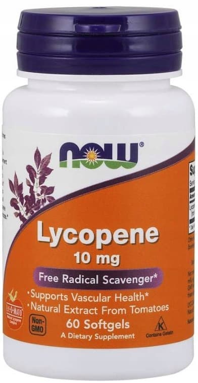 NOW FOODS Lykopen 10 mg LYKOPEN 60 kapslar