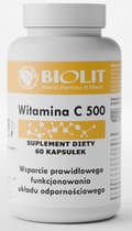 Miniatyrbillede 3 af 5: C-VITAMIN 500 immunitet BIOLIT 60 kapsler