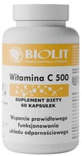 Miniatyrbillede 1 af 5: C-VITAMIN 500 immunitet BIOLIT 60 kapsler
