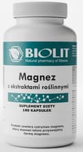 Miniatyrbild 3 av 5: MAGNESIUM MED VÄXTEXTRAKT magnesiumcitrat BIOLIT 180 kapslar