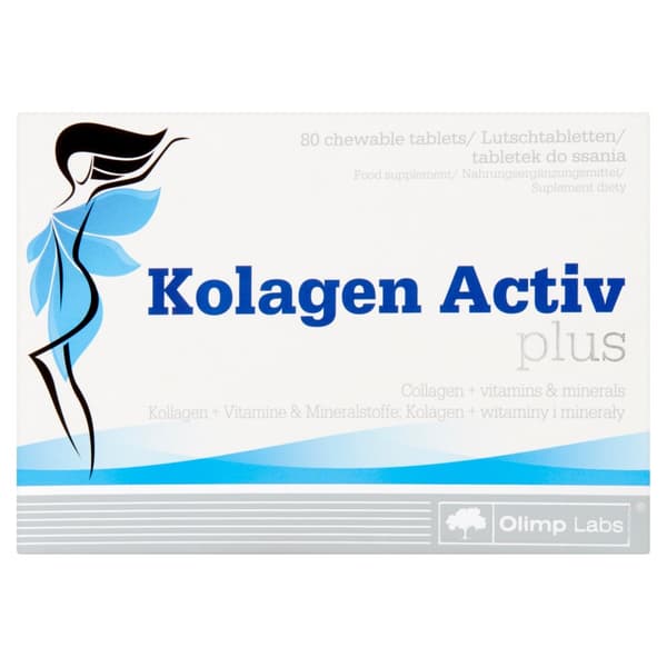 OLIMP KOLAGEN ACTIV PLUS hudben leder 80 tabletter